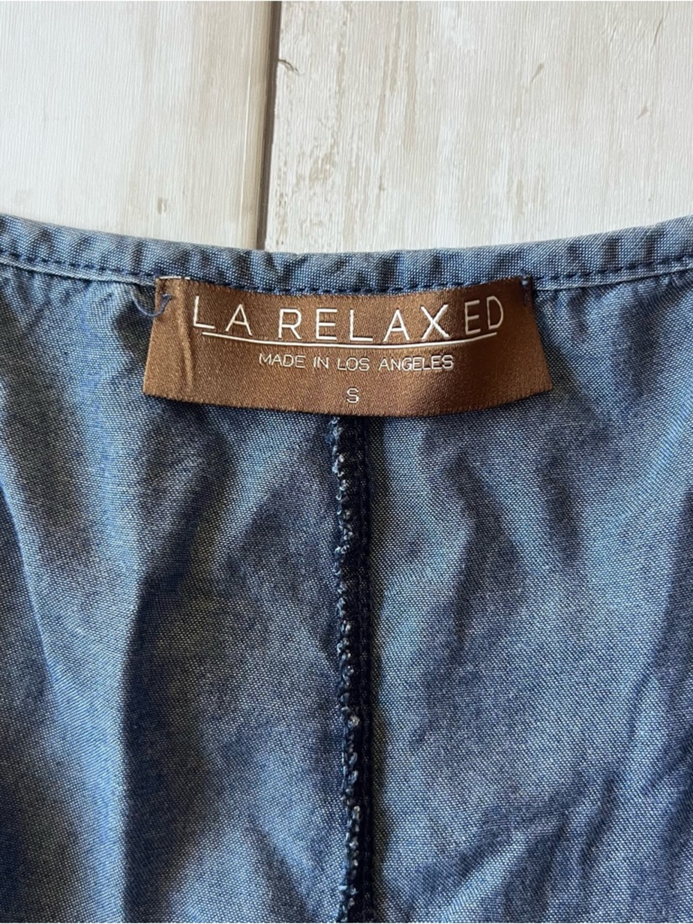 LA Relaxed Agave Lyocell denim overalls Small - Picture 4 of 10